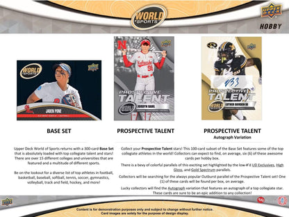2025 Upper Deck World of Sports Volume 1 Multisport Hobby Box | Columbia Sports Cards - Columbia Hobby - Sports Card Boxes - Toploaders - Card Savers