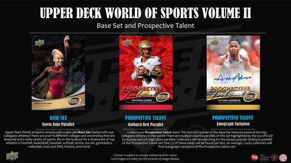 2025 Upper Deck World of Sports Volume 2 Multisport Hobby Box - Columbia Hobby - Sports Card Boxes - Toploaders - Card Savers