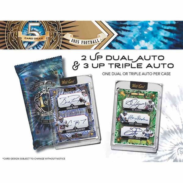 2025 Wild Card 5 - Card Draw Football Pro - Look Edition Hobby Box | Columbia Sports Cards - Columbia Hobby - Sports Card Boxes - Toploaders - Card Savers