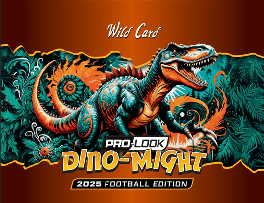 2025 Wild Card Dino - Might Pro - Look Football Hobby Box | Columbia Sports Cards - Columbia Hobby - Sports Card Boxes - Toploaders - Card Savers