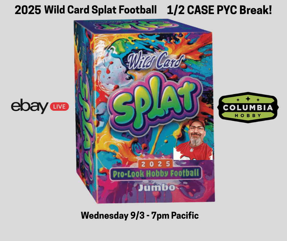 2025 Wild Card Splat Pro - Look Football Hobby Box | Columbia Sports Cards - Columbia Hobby - Sports Card Boxes - Toploaders - Card Savers
