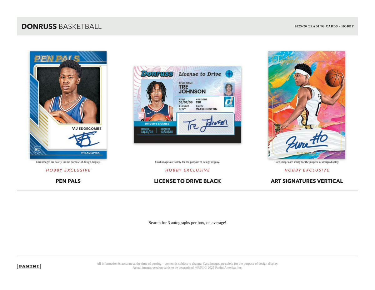 2025/26 Panini Donruss Basketball Hobby Box | Columbia Sports Cards
