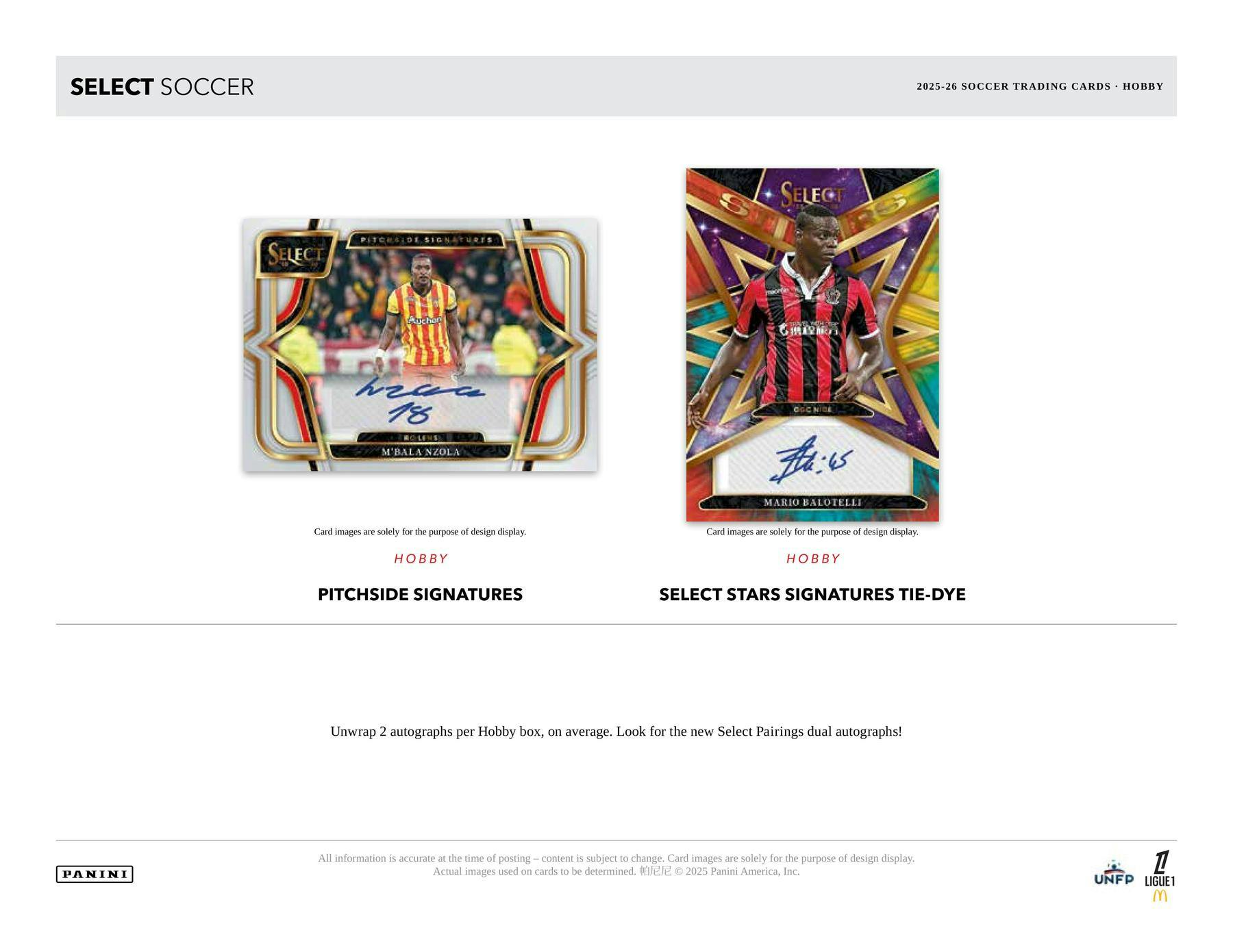 2025/26 Panini Select Ligue 1 Soccer H2 Box | Columbia Sports Cards - Columbia Sports Cards
