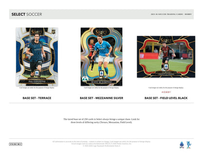 2025/26 Panini Select Serie A Soccer Hobby Box | Columbia Sports Cards - Columbia Hobby - Sports Card Boxes - Toploaders - Card Savers