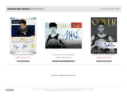 2025/26 Panini Signature Series Basketball Hobby Box | Columbia Sports Cards - Columbia Sports Cards