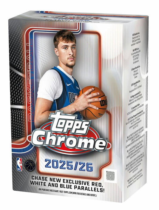 2025/26 Topps Chrome Basketball 7 - Pack Blaster Box | Columbia Sports Cards - Columbia Hobby - Sports Card Boxes - Toploaders - Card Savers