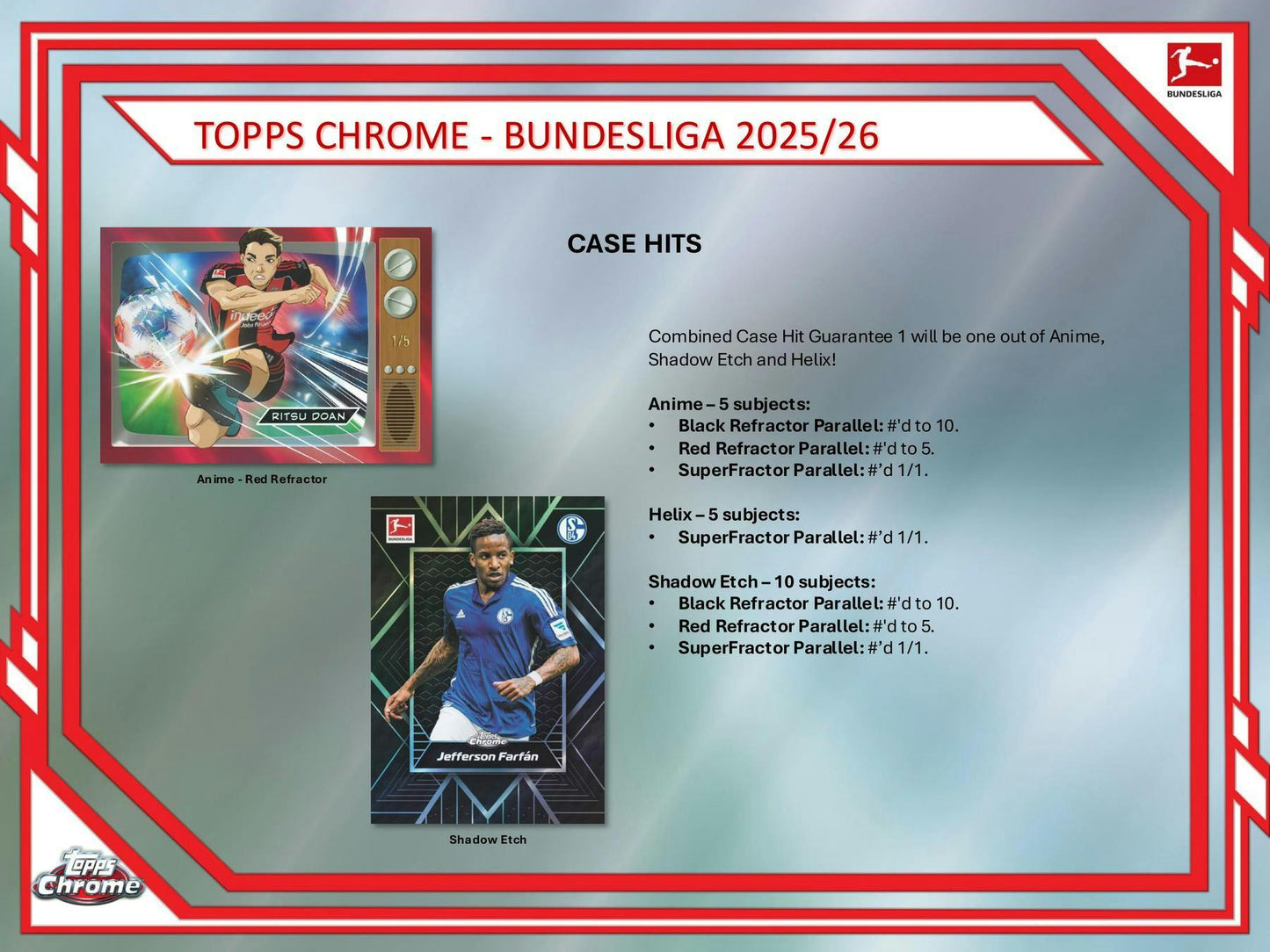 2025/26 Topps Chrome Bundesliga Soccer Hobby Box | Columbia Sports Cards - Columbia Hobby - Sports Card Boxes - Toploaders - Card Savers