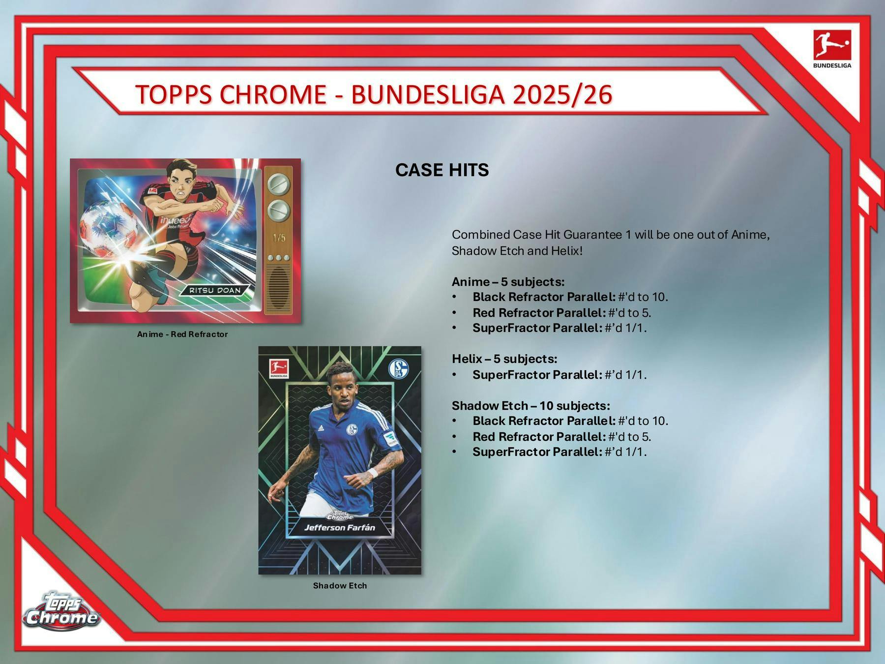 2025/26 Topps Chrome Bundesliga Soccer Hobby Box | Columbia Sports Cards - Columbia Hobby - Sports Card Boxes - Toploaders - Card Savers
