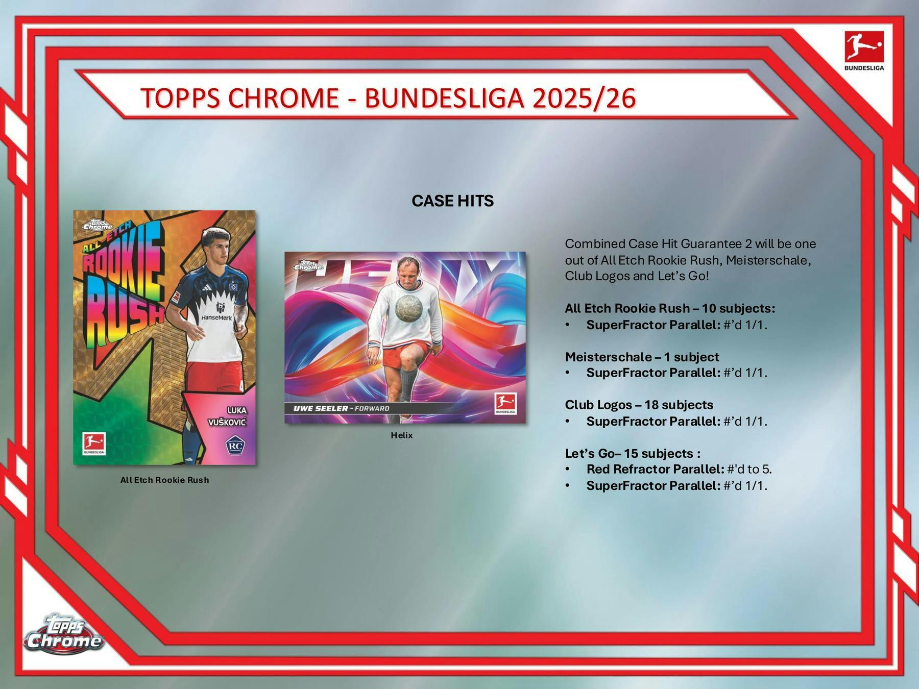 2025/26 Topps Chrome Bundesliga Soccer Hobby Box | Columbia Sports Cards - Columbia Hobby - Sports Card Boxes - Toploaders - Card Savers