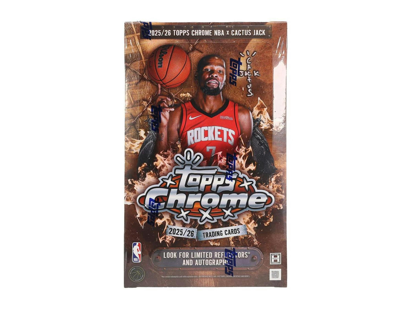 2025/26 Topps Chrome Cactus Jack Basketball Hobby Box | Columbia Sports Cards - Columbia Sports Cards