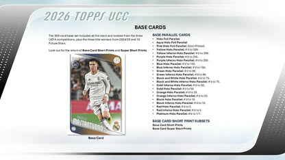 2025/26 Topps UEFA Club Competitions Soccer 7 - Pack Blaster Box | Columbia Sports Cards - Columbia Hobby - Sports Card Boxes - Toploaders - Card Savers