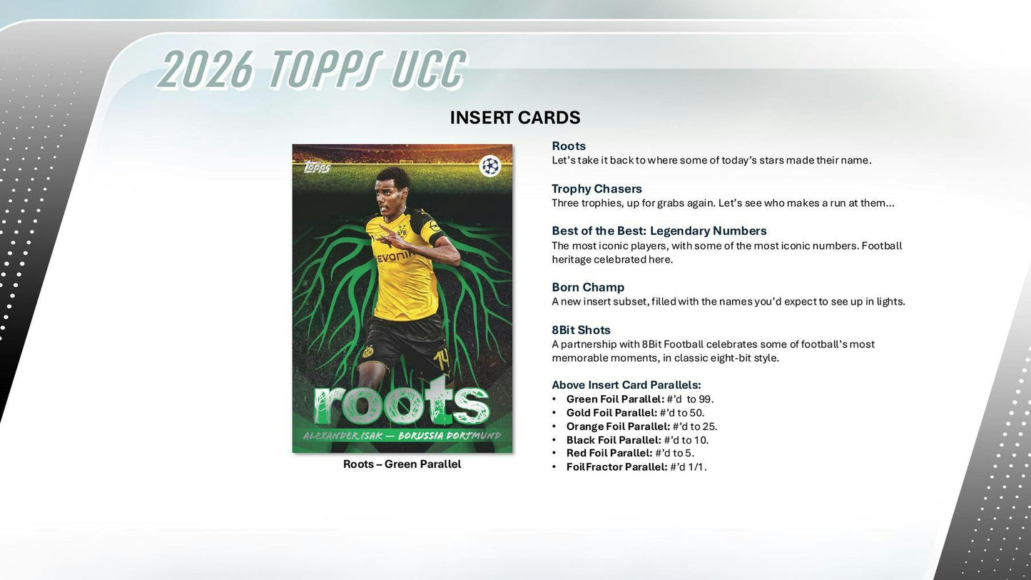 2025/26 Topps UEFA Club Competitions Soccer Hobby Box | Columbia Sports Cards - Columbia Hobby - Sports Card Boxes - Toploaders - Card Savers