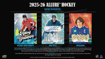 2025/26 Upper Deck Allure Hockey Hobby Box - Columbia Hobby - Sports Card Boxes - Toploaders - Card Savers
