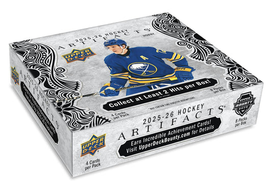 2025/26 Upper Deck Artifacts Hockey Hobby Box - Columbia Hobby - Sports Card Boxes - Toploaders - Card Savers