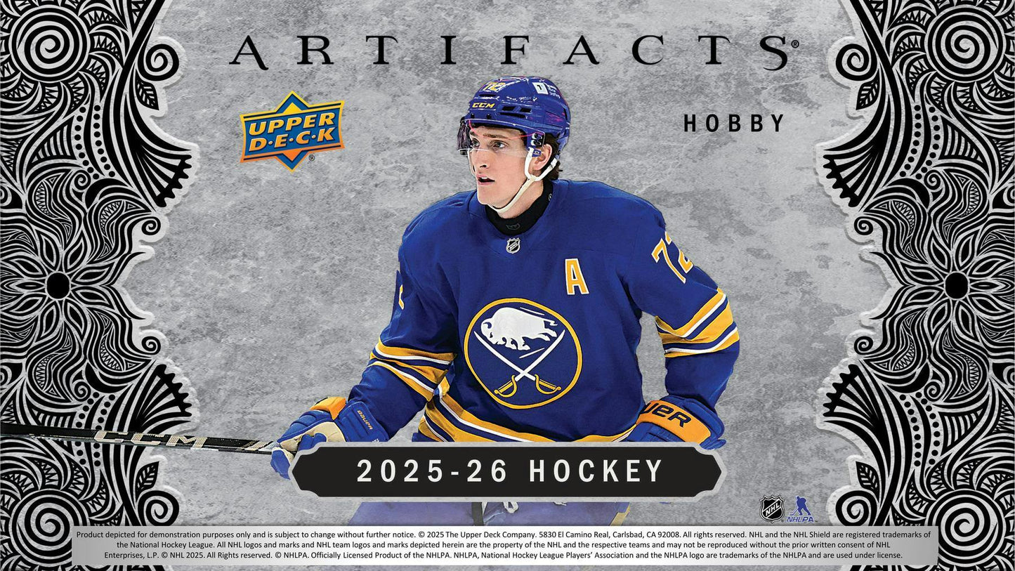 2025/26 Upper Deck Artifacts Hockey Hobby Box - Columbia Hobby - Sports Card Boxes - Toploaders - Card Savers