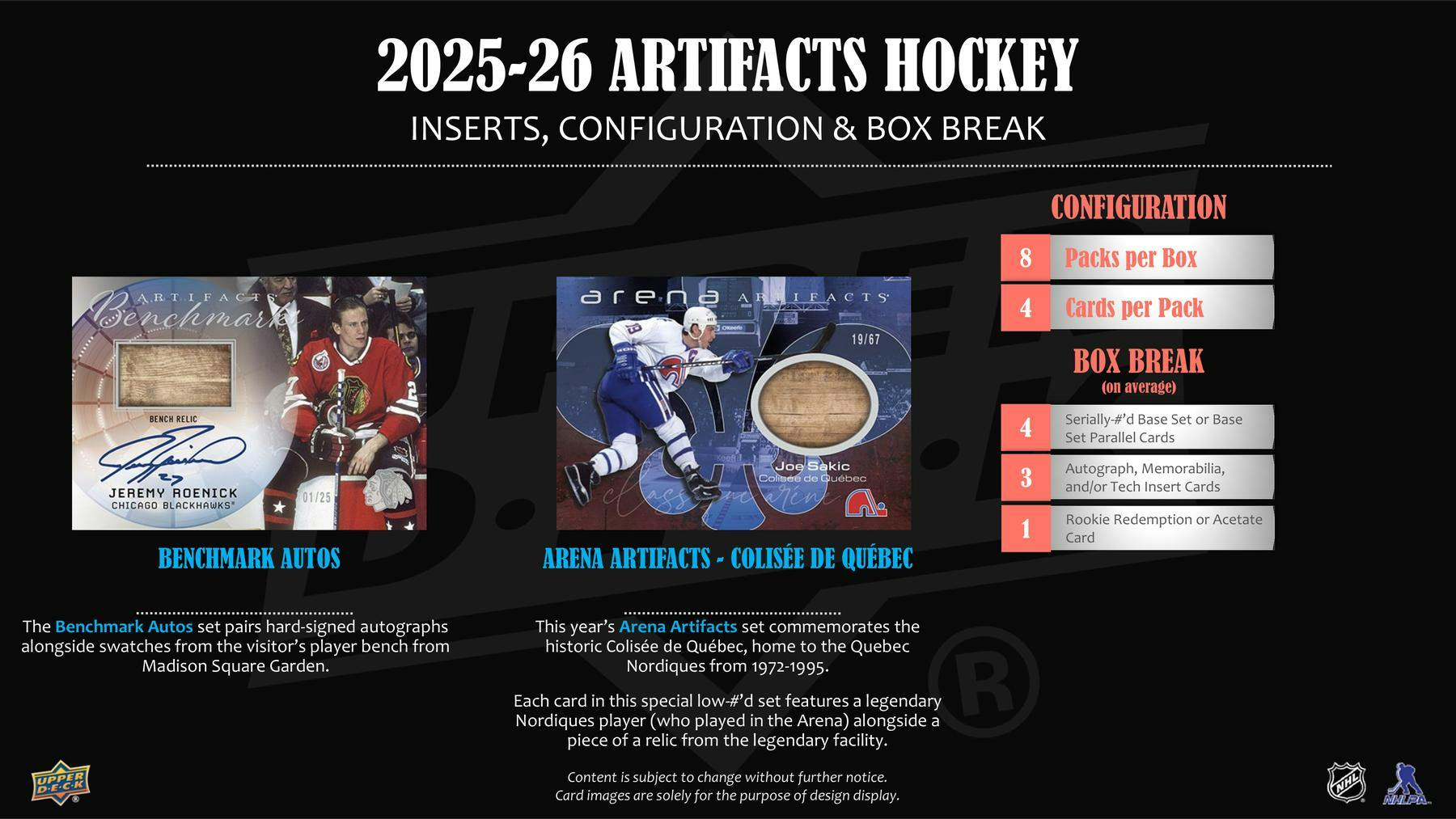 2025/26 Upper Deck Artifacts Hockey Hobby Box - Columbia Hobby - Sports Card Boxes - Toploaders - Card Savers