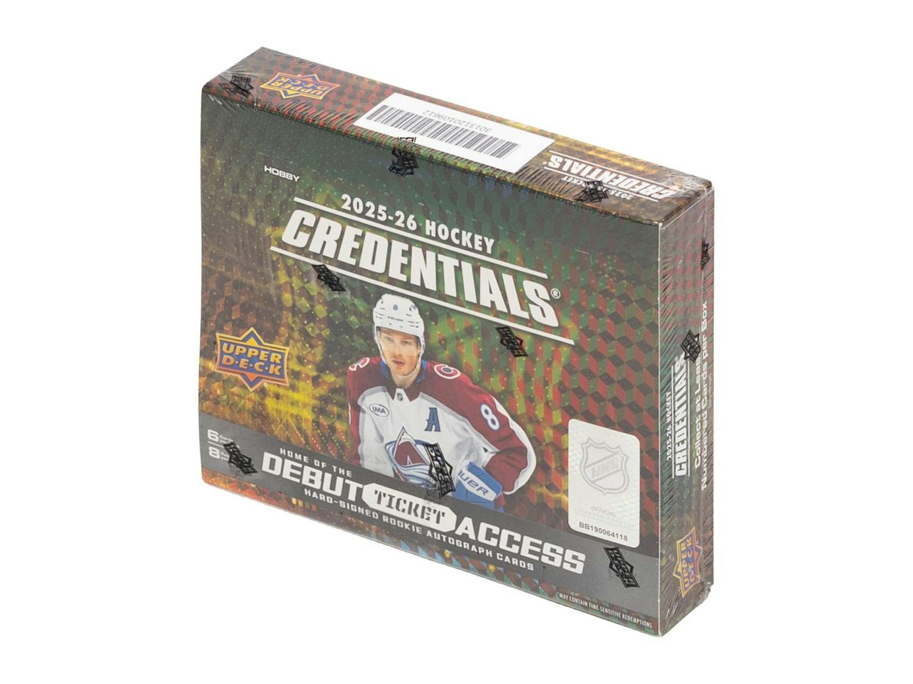 2025/26 Upper Deck Credentials Hockey Hobby Box - Columbia Hobby - Sports Card Boxes - Toploaders - Card Savers