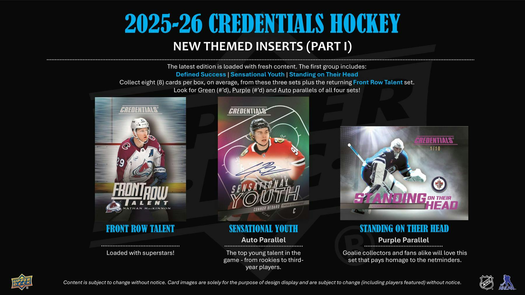 2025/26 Upper Deck Credentials Hockey Hobby Box - Columbia Hobby - Sports Card Boxes - Toploaders - Card Savers