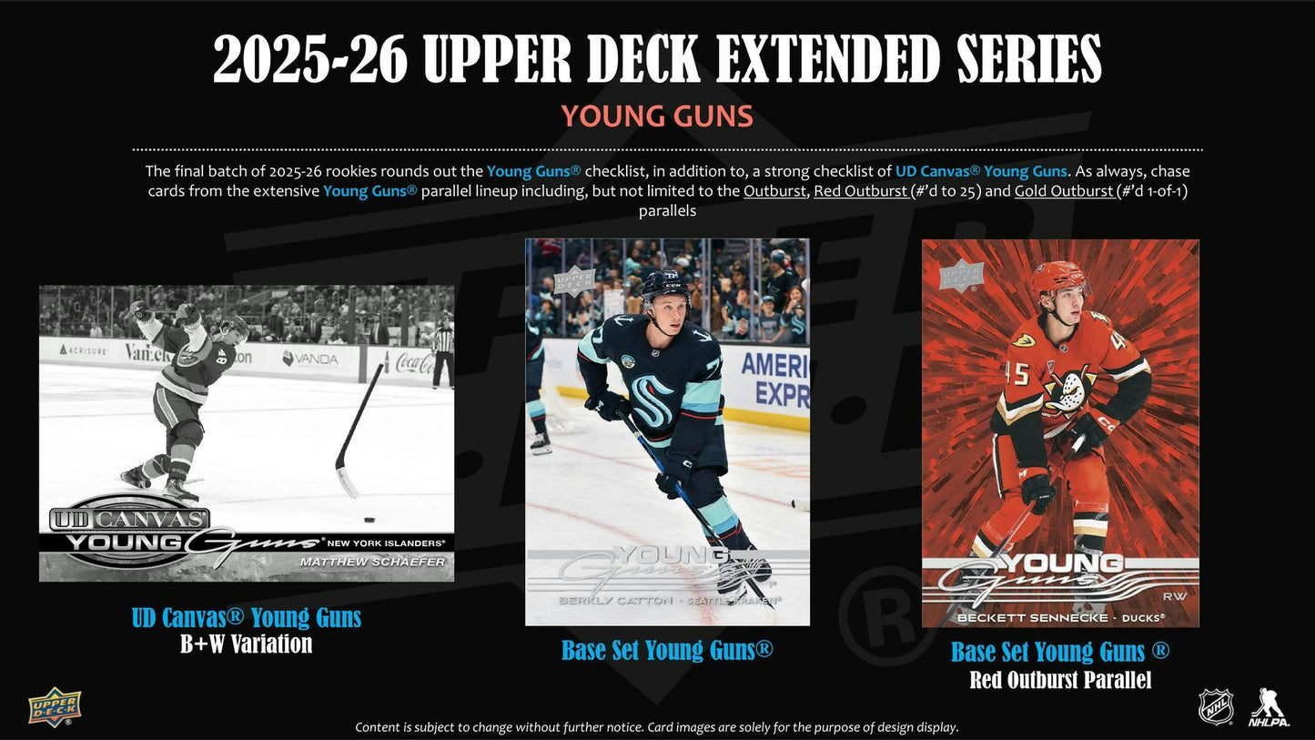 2025/26 Upper Deck Extended Series Hockey Hobby Box - Columbia Sports Cards