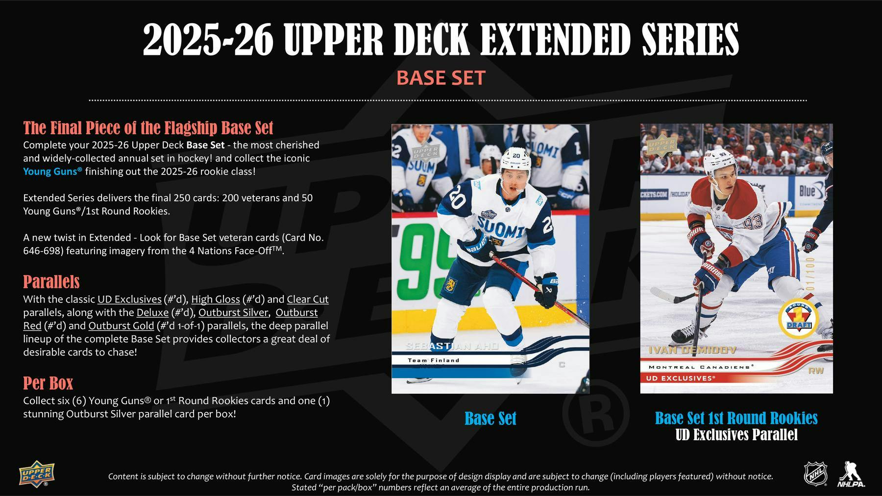 2025/26 Upper Deck Extended Series Hockey Hobby Box - Columbia Sports Cards