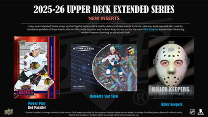 2025/26 Upper Deck Extended Series Hockey Hobby Box - Columbia Sports Cards