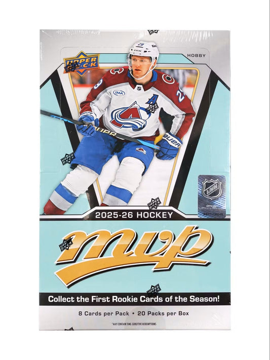 2025/26 Upper Deck MVP Hockey Hobby Box - Columbia Hobby - Sports Card Boxes - Toploaders - Card Savers