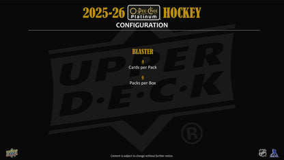 2025/26 Upper Deck O - Pee - Chee Platinum Hockey Blaster Box - Columbia Sports Cards