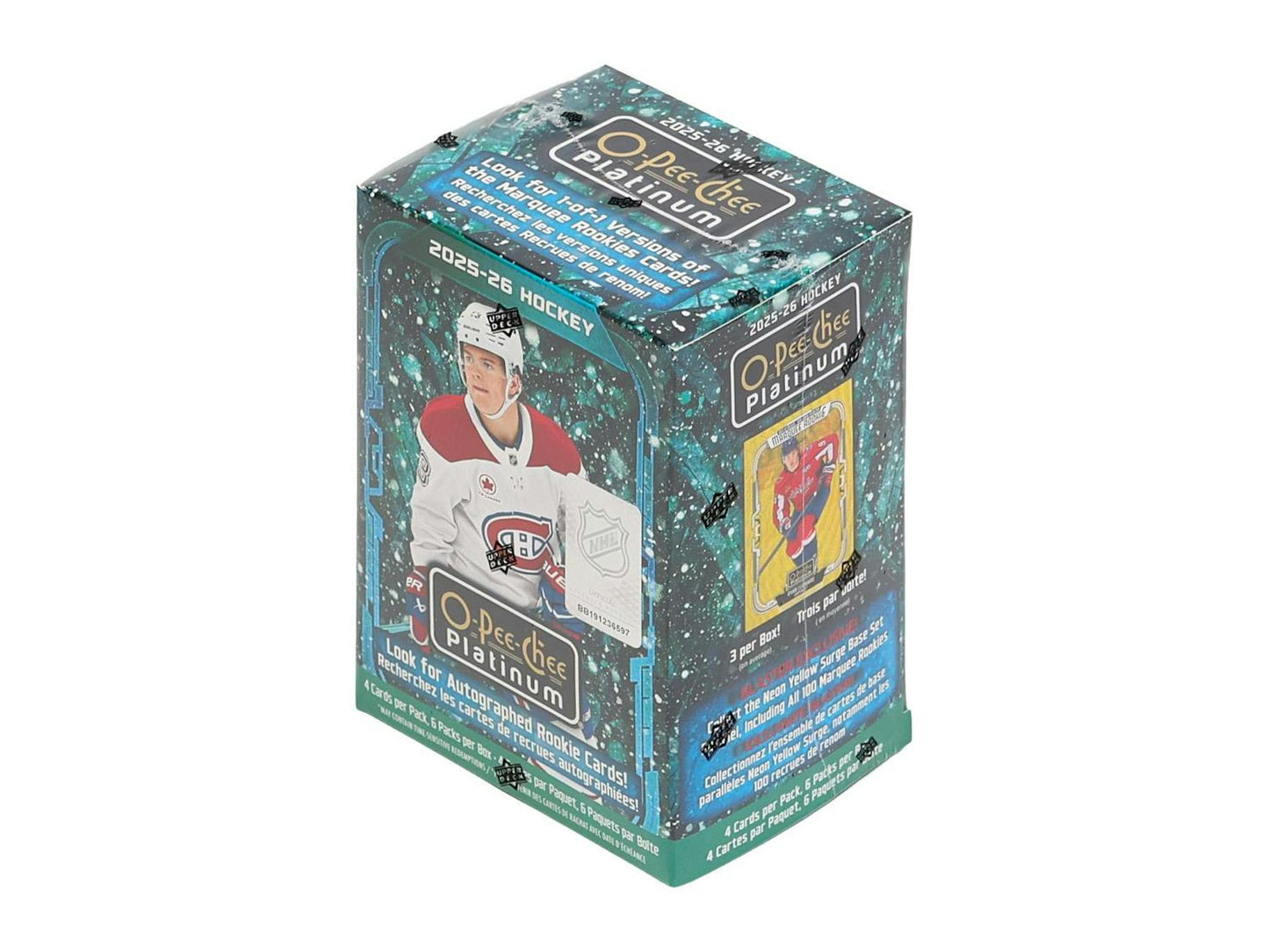 2025/26 Upper Deck O - Pee - Chee Platinum Hockey Blaster Box - Columbia Sports Cards