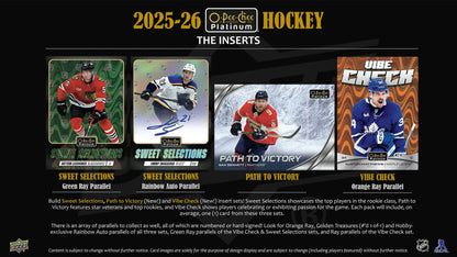 2025/26 Upper Deck O - Pee - Chee Platinum Hockey Hobby Box - Columbia Hobby - Sports Card Boxes - Toploaders - Card Savers