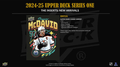 2025/26 Upper Deck Series 1 Hockey Hobby Box - Columbia Hobby - Sports Card Boxes - Toploaders - Card Savers