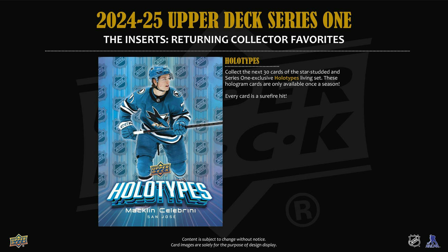 2025/26 Upper Deck Series 1 Hockey Hobby Box - Columbia Hobby - Sports Card Boxes - Toploaders - Card Savers