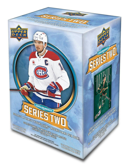 2025/26 Upper Deck Series 2 Hockey Blaster Box - Columbia Hobby - Sports Card Boxes - Toploaders - Card Savers