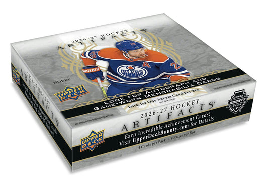 2026/27 Upper Deck Artifacts Hockey Hobby Box | Columbia Sports Cards