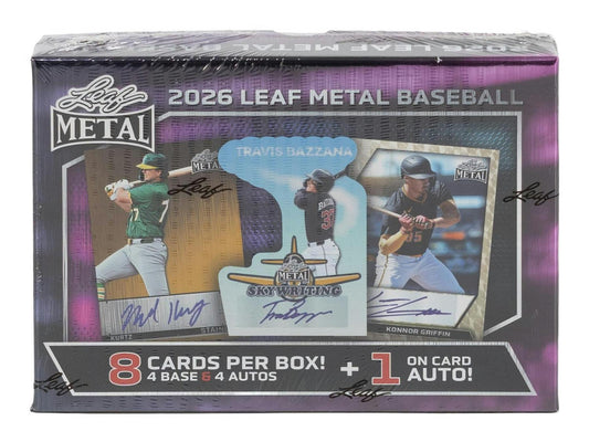 2026 Leaf Metal Baseball Hobby Box | Columbia Sports Cards - Columbia Hobby - Sports Card Boxes - Toploaders - Card Savers
