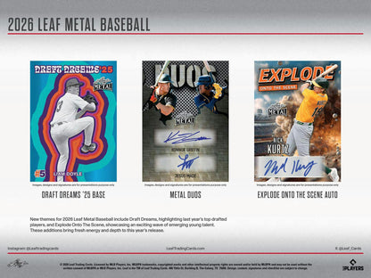 2026 Leaf Metal Baseball Jumbo Hobby Box | Columbia Sports Cards - Columbia Hobby - Sports Card Boxes - Toploaders - Card Savers