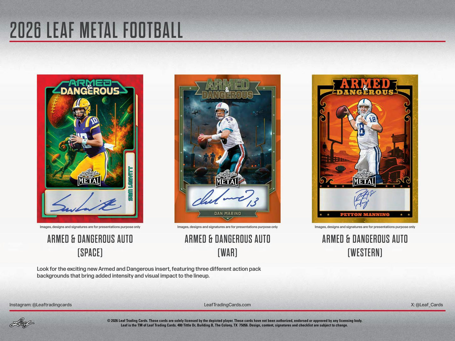 2026 Leaf Metal Football Hobby Box | Columbia Sports Cards - Columbia Hobby - Sports Card Boxes - Toploaders - Card Savers