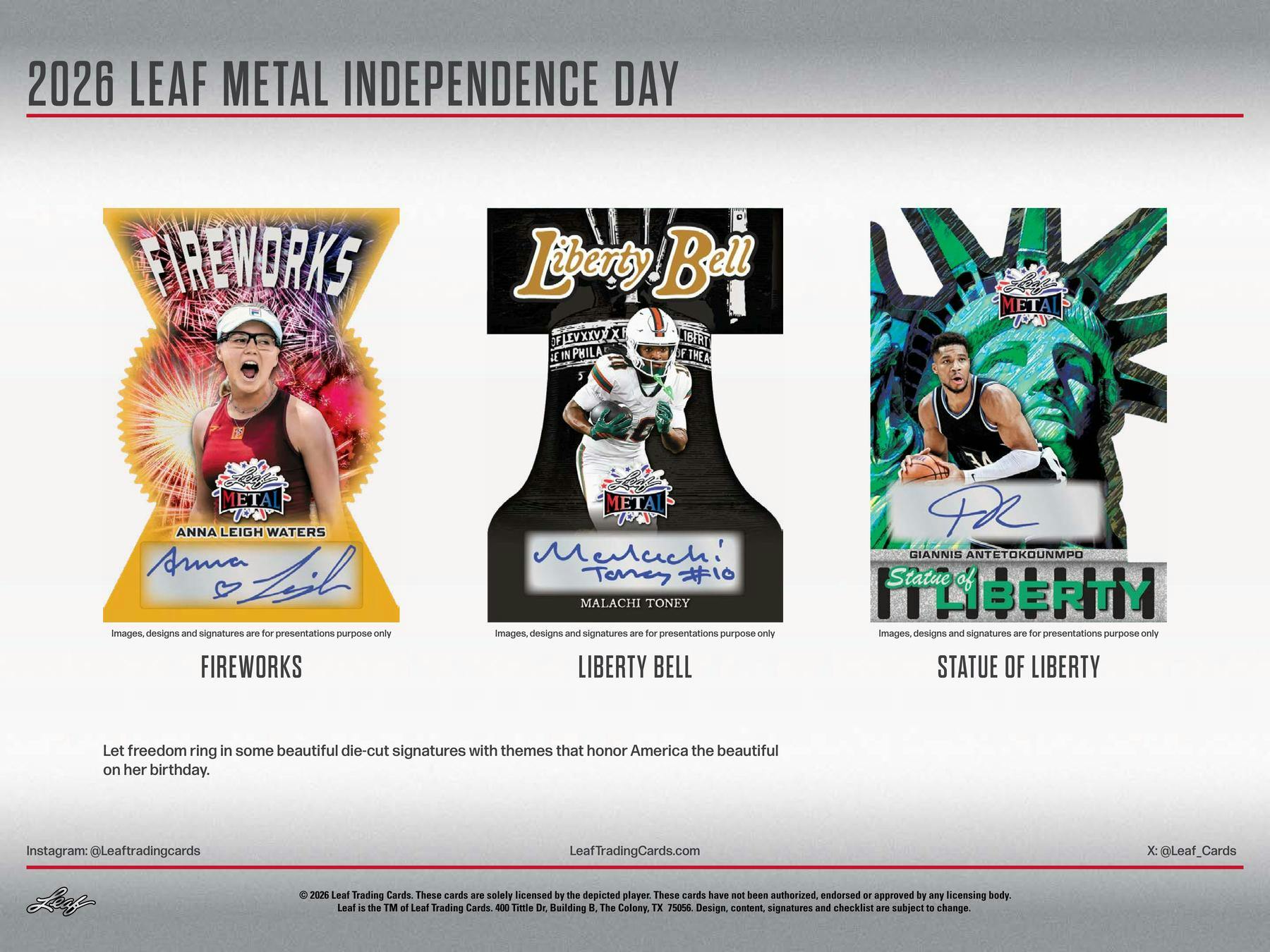 2026 Leaf Metal Independence Day Founding Fathers Box | Columbia Sports Cards - Columbia Sports Cards
