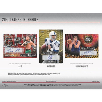 2026 Leaf Metal Sport Heroes Hobby Box | Columbia Sports Cards - Columbia Hobby - Sports Card Boxes - Toploaders - Card Savers