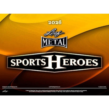 2026 Leaf Metal Sport Heroes Hobby Box | Columbia Sports Cards - Columbia Hobby - Sports Card Boxes - Toploaders - Card Savers