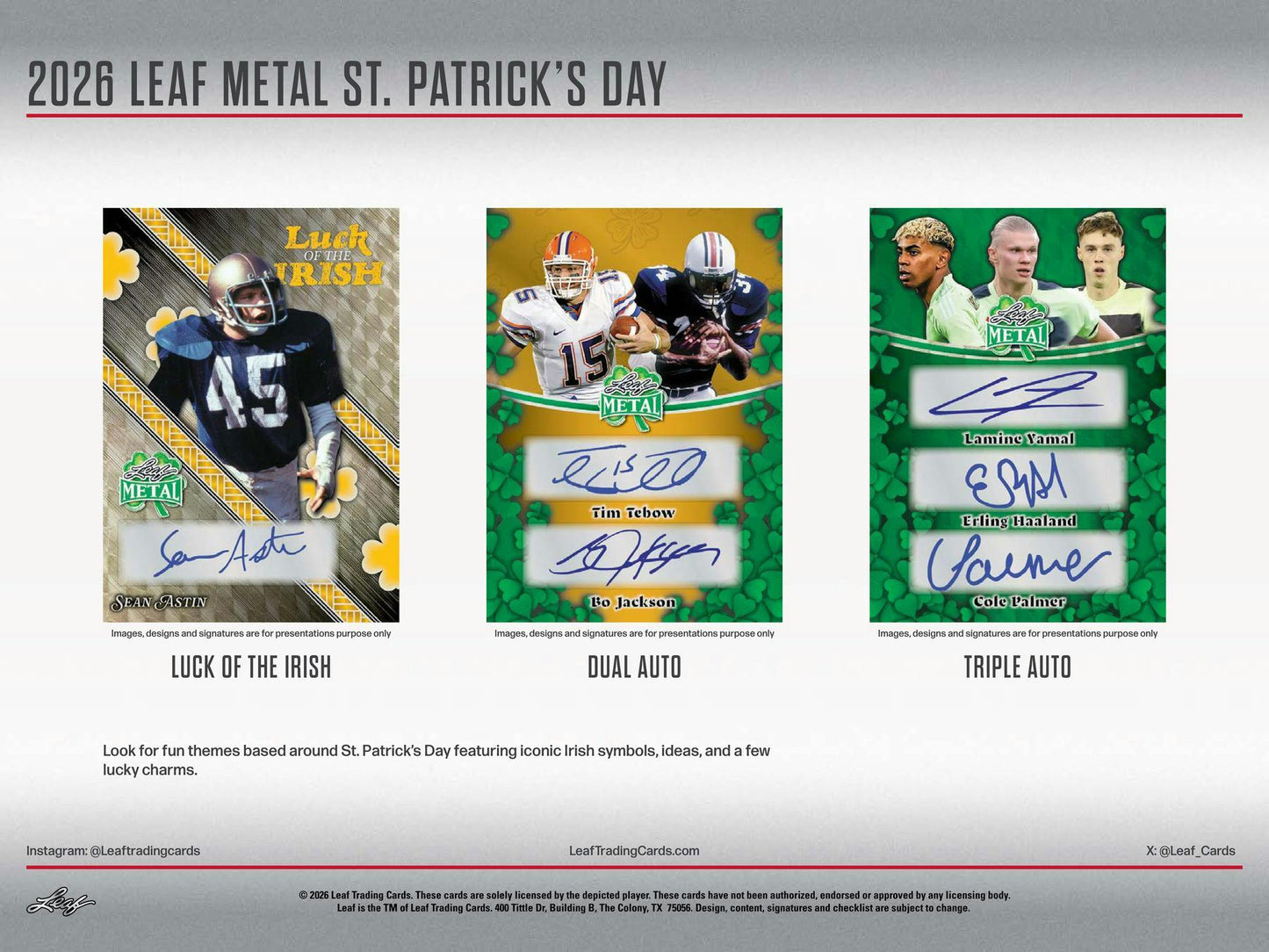 2026 Leaf Metal St. Patrick's Day Hobby Box | Columbia Sports Cards - Columbia Hobby - Sports Card Boxes - Toploaders - Card Savers