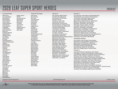 2026 Leaf Metal Super Sport Heroes Box | Columbia Sports Cards - Columbia Hobby - Sports Card Boxes - Toploaders - Card Savers