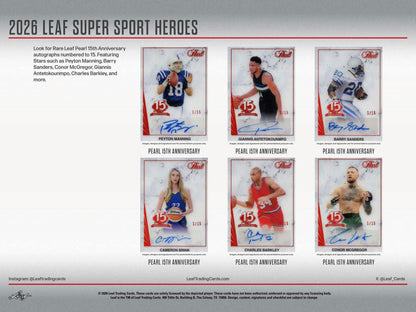 2026 Leaf Metal Super Sport Heroes Box | Columbia Sports Cards - Columbia Hobby - Sports Card Boxes - Toploaders - Card Savers