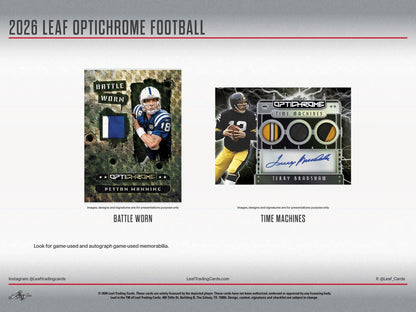 2026 Leaf Optichrome Football Hobby Jumbo Box | Columbia Sports Cards - Columbia Hobby - Sports Card Boxes - Toploaders - Card Savers