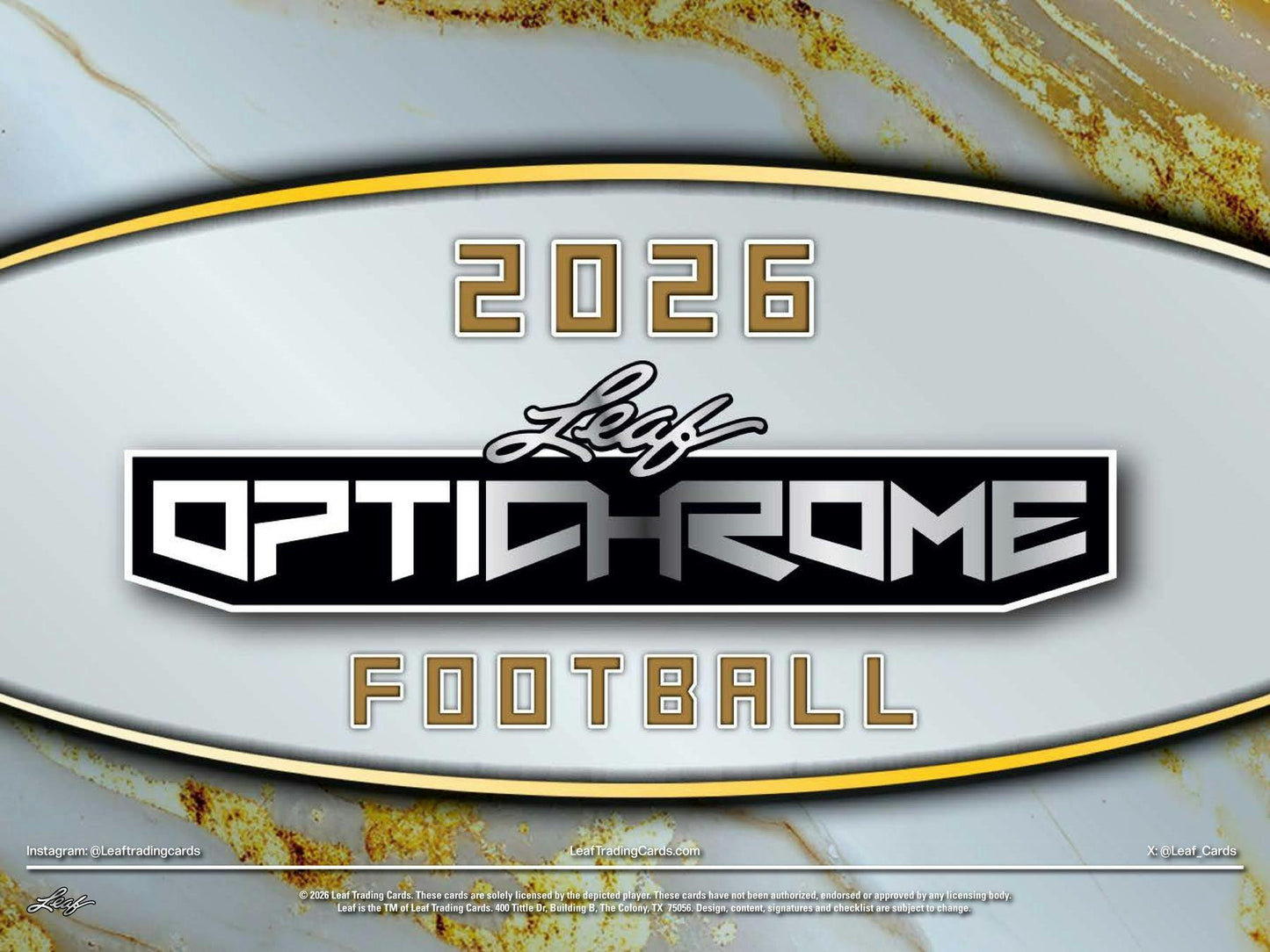 2026 Leaf Optichrome Football Hobby Jumbo Box | Columbia Sports Cards - Columbia Hobby - Sports Card Boxes - Toploaders - Card Savers