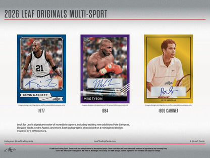 2026 Leaf Originals Multisport Hobby Box sell sheet 3