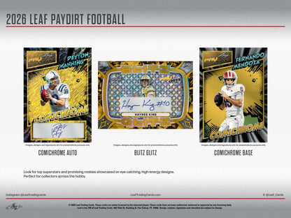 2026 Leaf Paydirt Football Hobby Jumbo Box | Columbia Sports Cards - Columbia Hobby - Sports Card Boxes - Toploaders - Card Savers