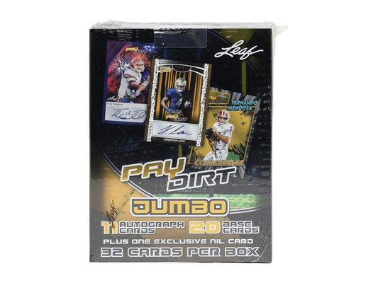 2026 Leaf Paydirt Football Hobby Jumbo Box | Columbia Sports Cards - Columbia Hobby - Sports Card Boxes - Toploaders - Card Savers