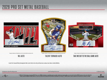 2026 Leaf Pro Set Metal Baseball Hobby Box | Columbia Sports Cards - Columbia Hobby - Sports Card Boxes - Toploaders - Card Savers