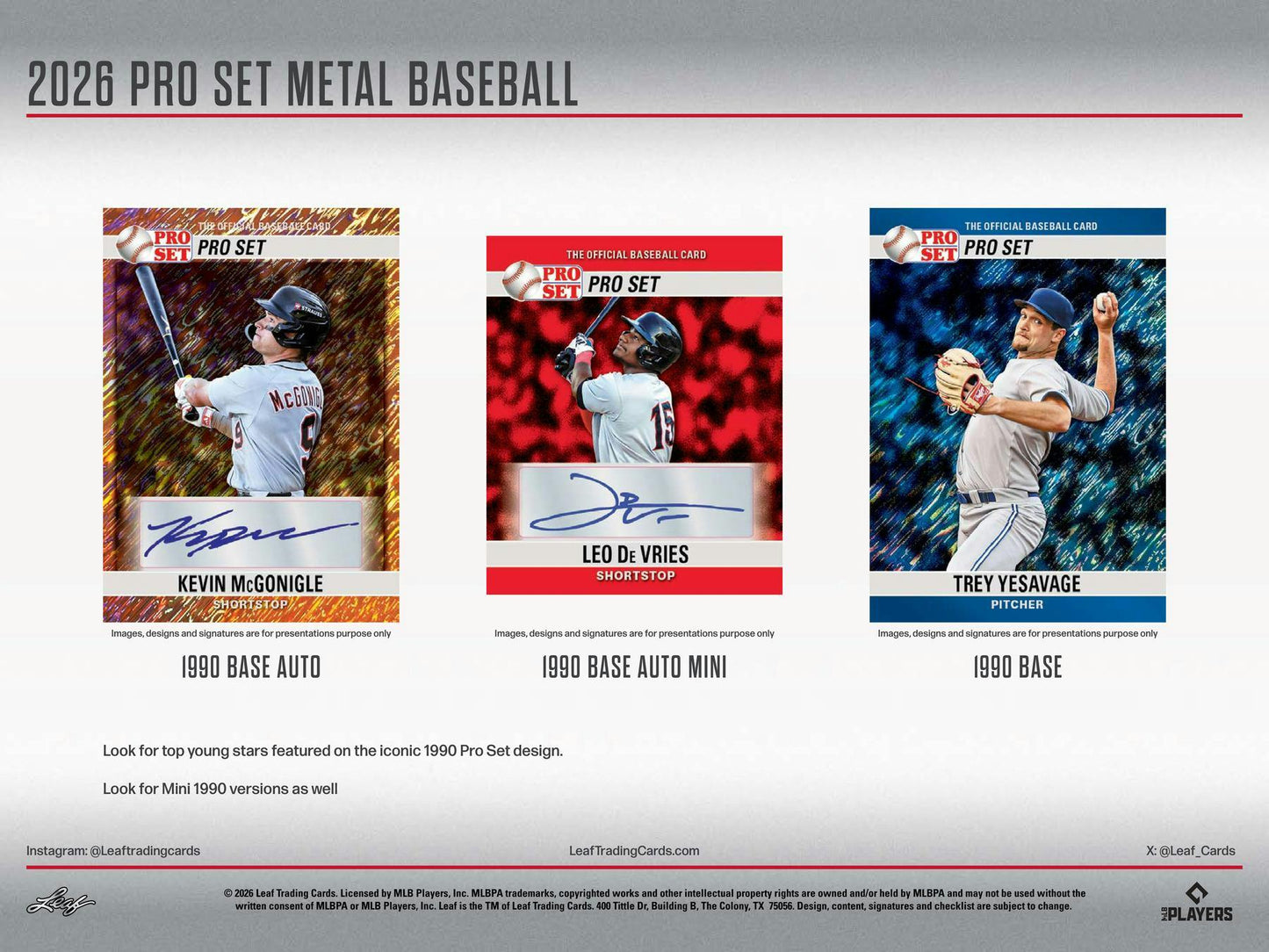 2026 Leaf Pro Set Metal Baseball Hobby Box | Columbia Sports Cards - Columbia Hobby - Sports Card Boxes - Toploaders - Card Savers