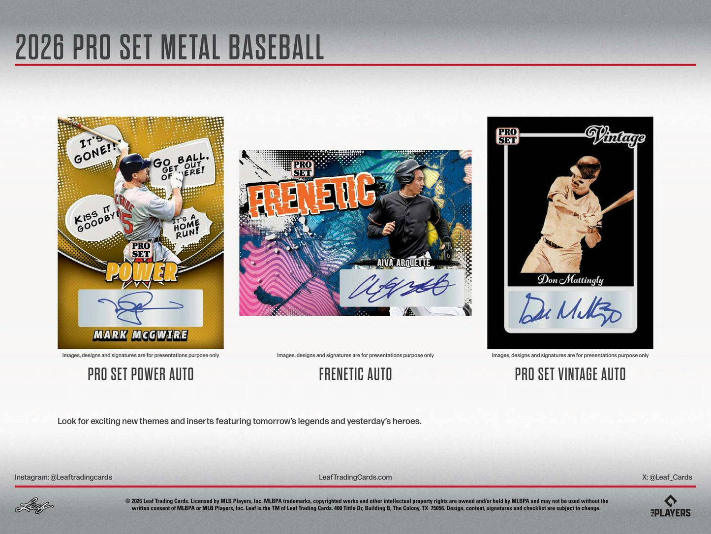 2026 Leaf Pro Set Metal Baseball Hobby Box | Columbia Sports Cards - Columbia Hobby - Sports Card Boxes - Toploaders - Card Savers